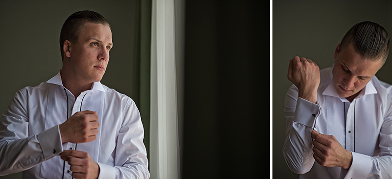fotografiranje spremanja za vjencanje mladenac